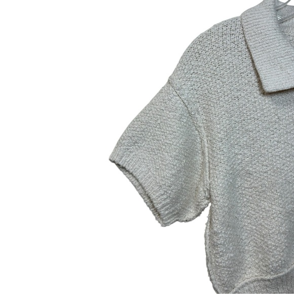 Free People, NWT We The Free ‘Molli’ Knit Sweater Shirt, Buttons, Ivory X-Small - Picture 12 of 16